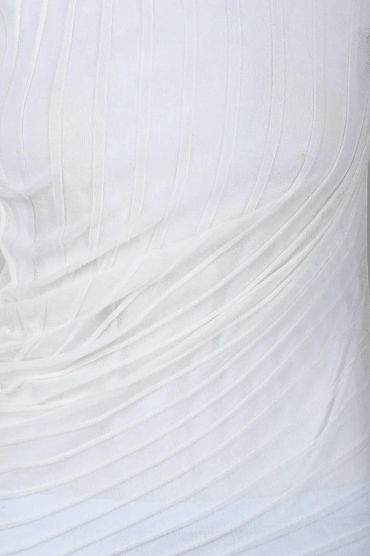 Victoria Beckham Asymmetric Brushed Top - White