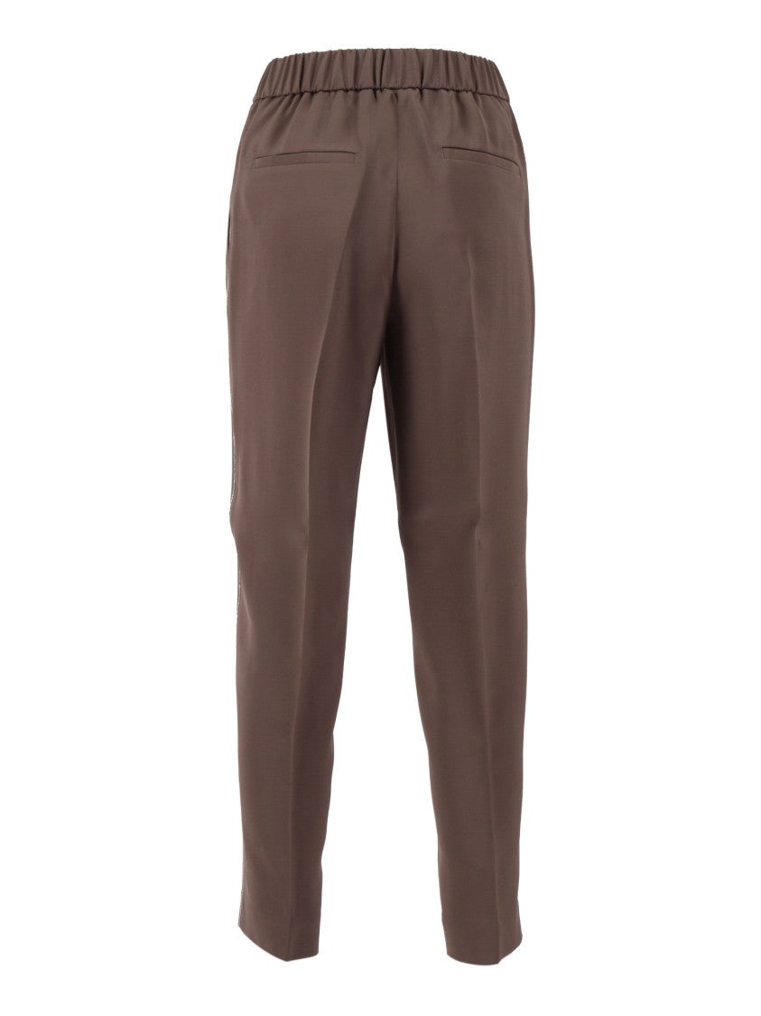 Peserico Woman Trousers Seam Straight-Leg Pants