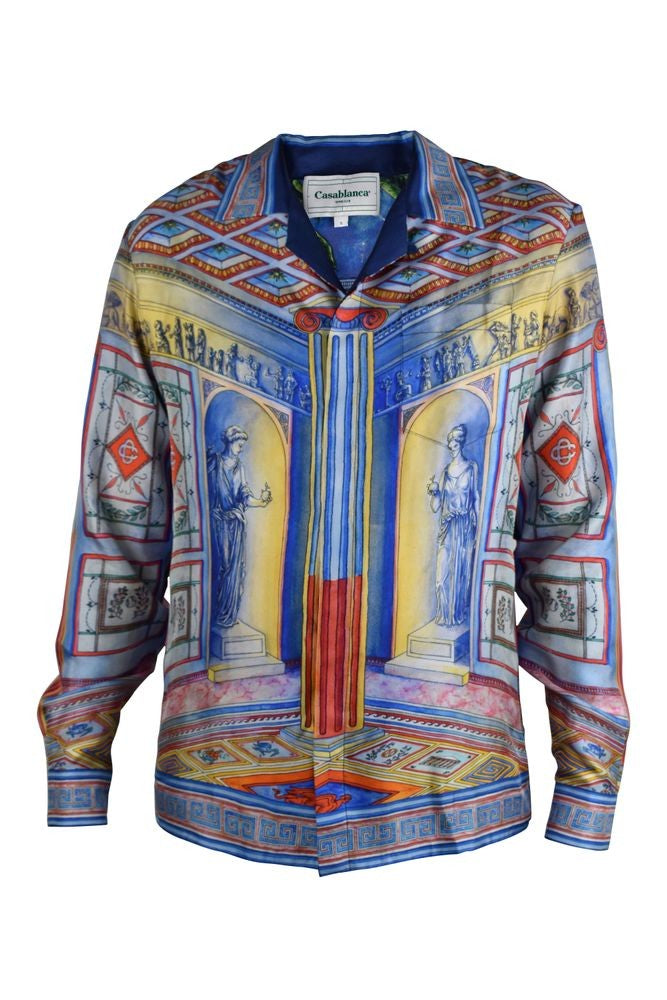 Casablanca Multicolor Silk “Le Temple” Shirt