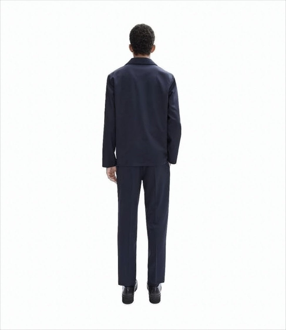 A.P.C. Minimalist Wool Jacket With Classic Collar