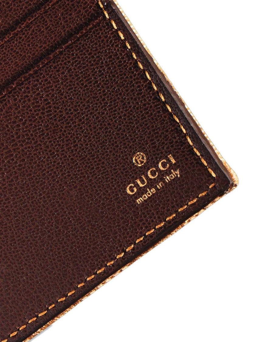 Gucci Classic Monogram Fabric Bifold Wallet