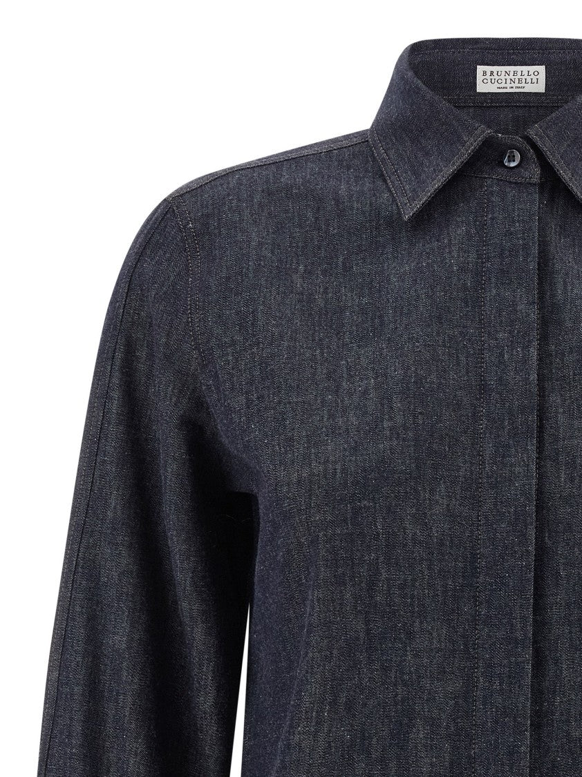 Brunello Cucinelli Monile Denim Shirt
