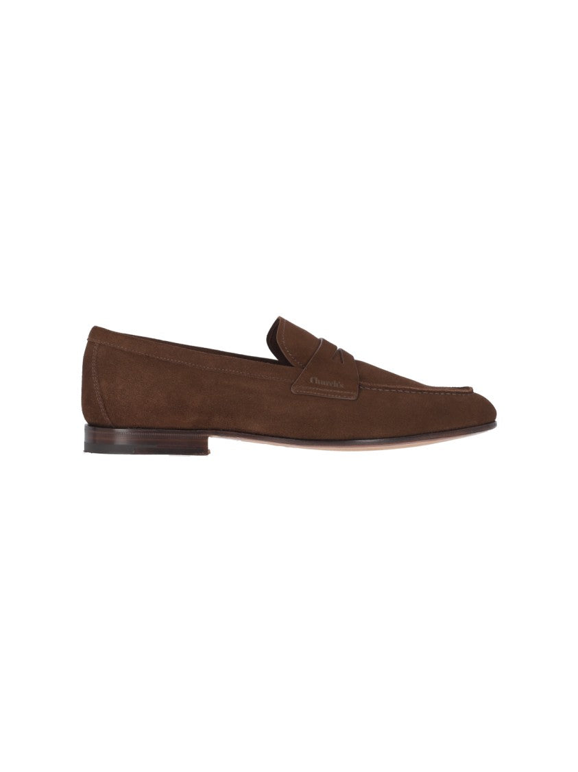 Church's Brown Suede Slip-On Moccasins