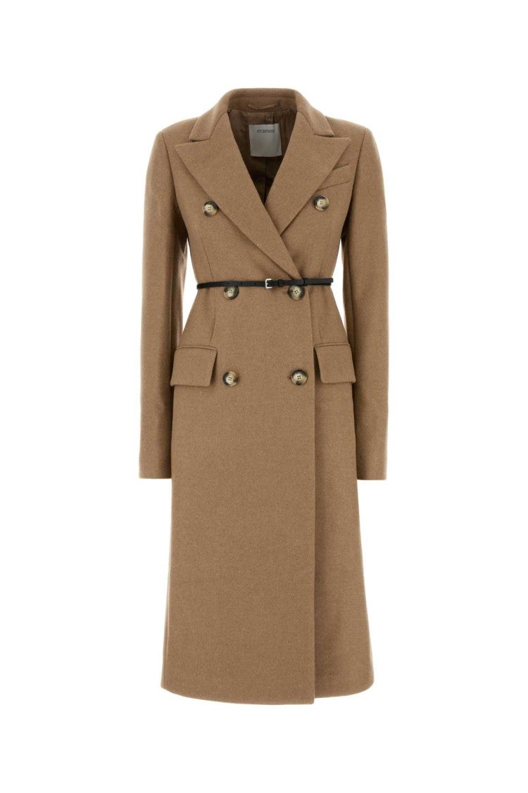 Sportmax Beige Wool Blend Ghia Coat