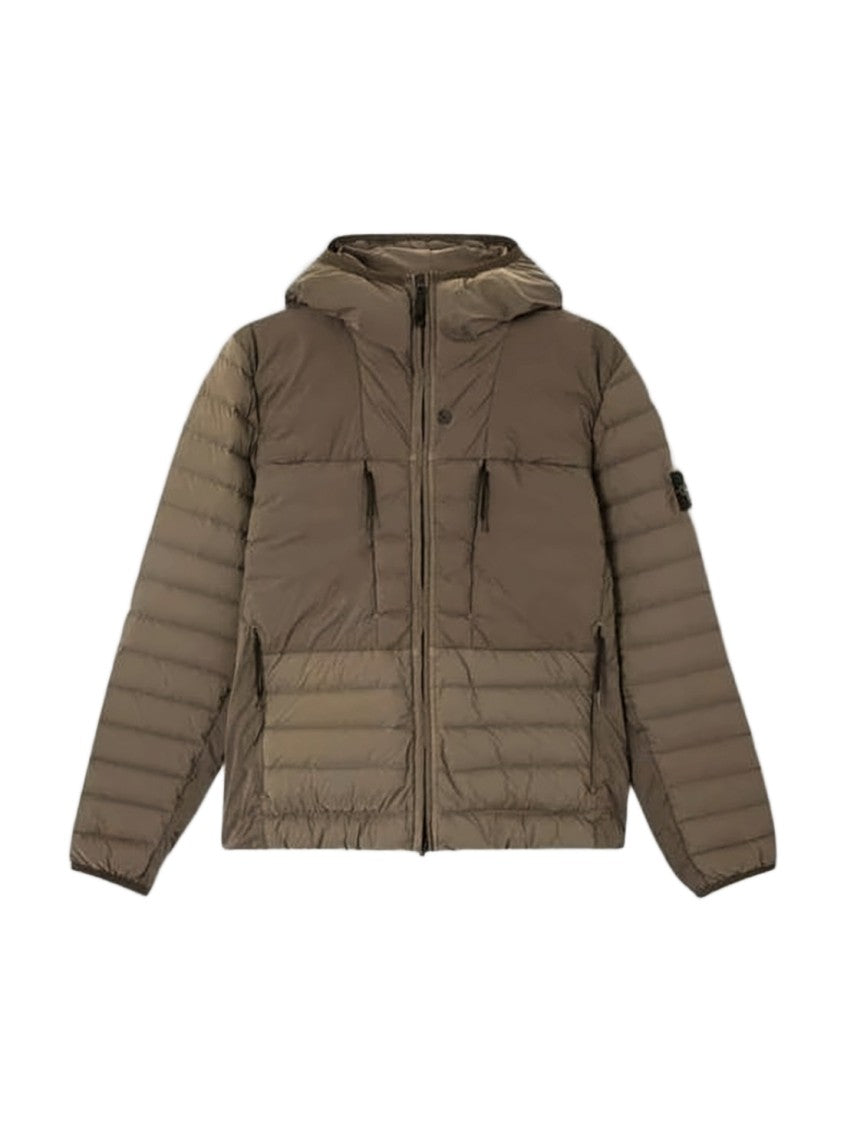 Stone Island Quilted Padded Jacket With Hood