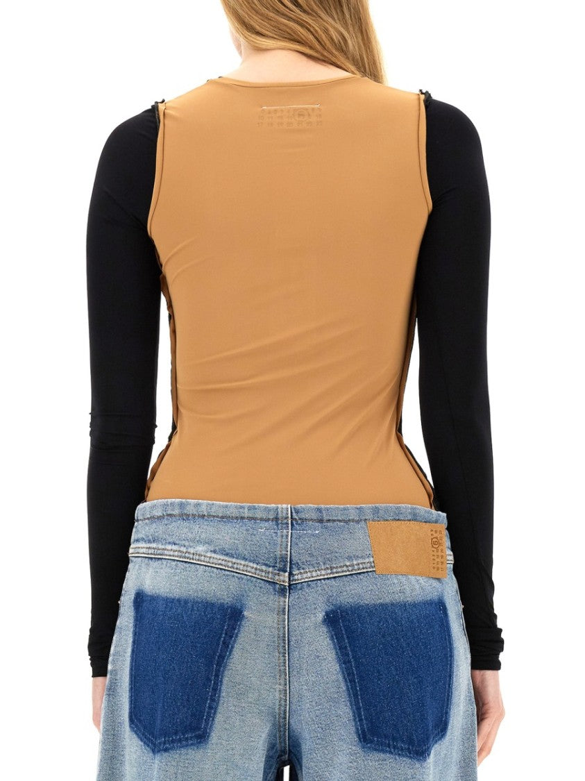 Mm6 By Maison Margiela Long-Sleeved Leotard