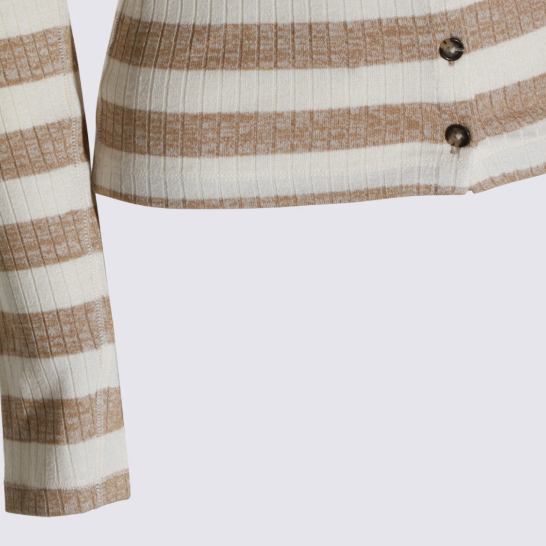 Rag & Bone Fitted Striped Sweater With Textured Ribbing