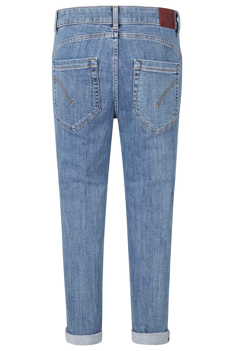 Dondup Jewel Button Loose Fit Stretch Denim Jeans