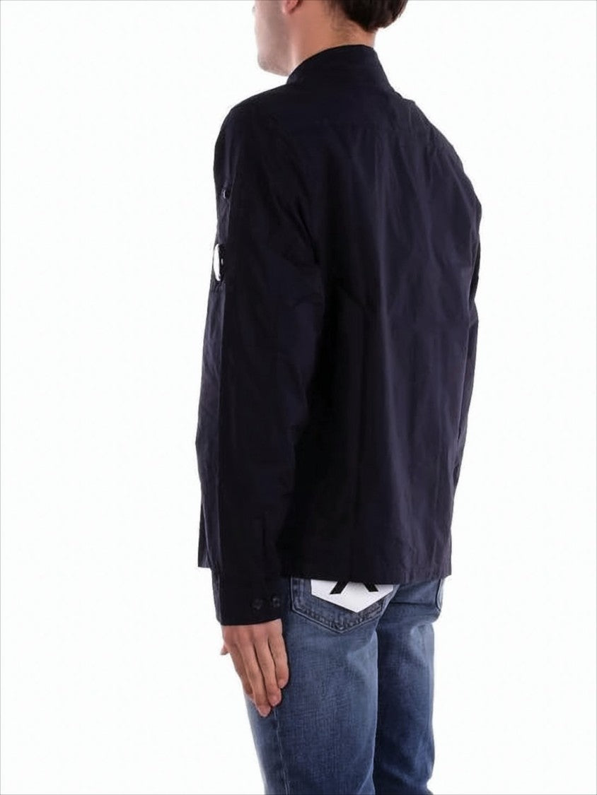 C.P. Company Long-Sleeve Button-Up Shirt With Subtle Logo Patch