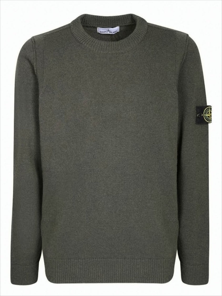Stone Island Crew Neck Sweater With Textured Knit