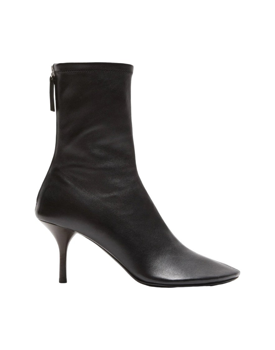 Acne Studios Black Leather Back Ankle Boot
