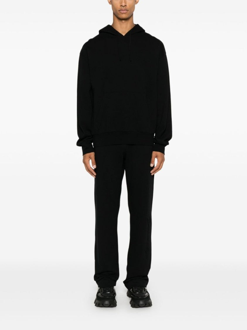 Givenchy Embroidered Black Cotton Jersey Hoodie