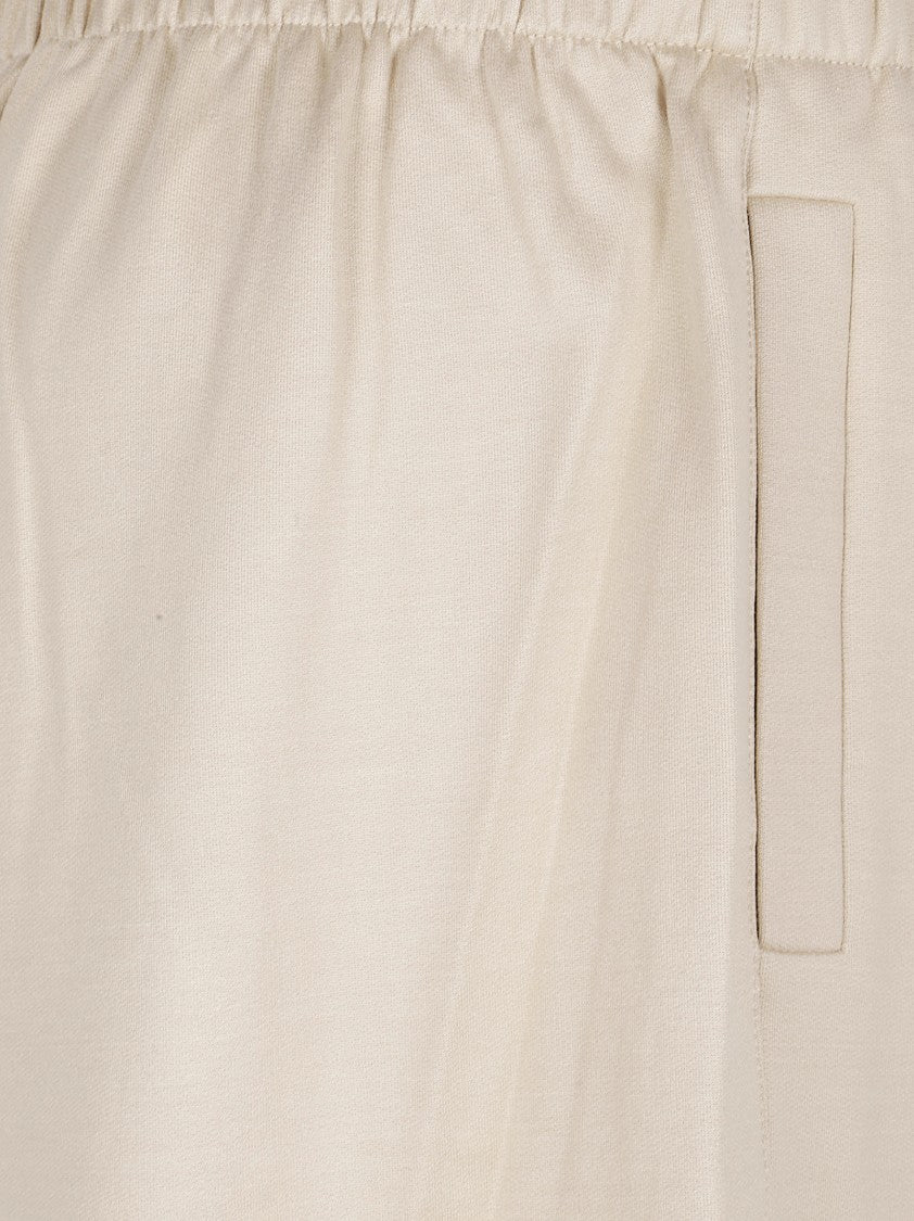Max Mara Relaxed Wide-Leg Trousers With Elastic Waistband
