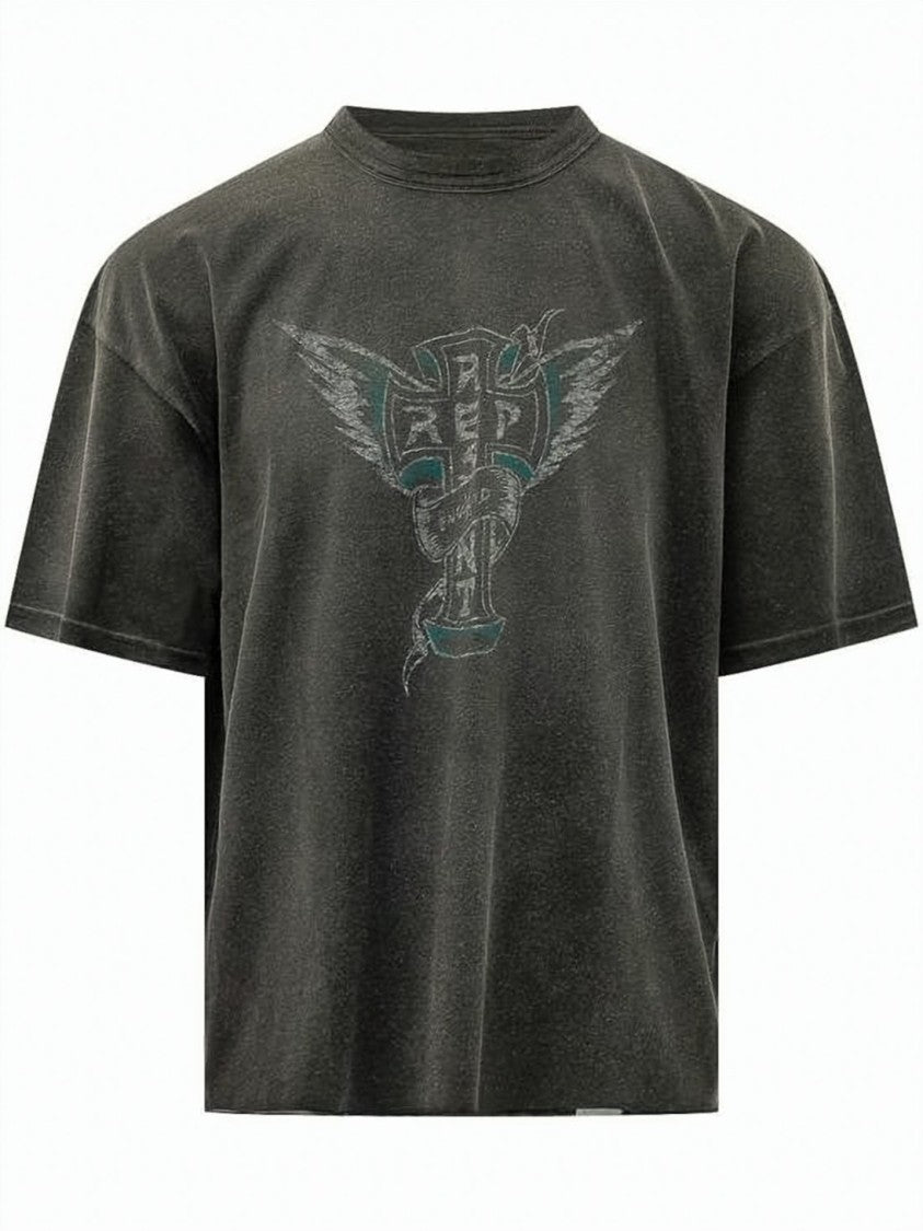 Represent Relaxed Fit Vintage-Inspired Printed T-Shirt