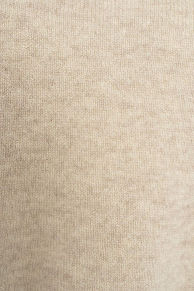 Mvm Beige Oversized Wool Pullover