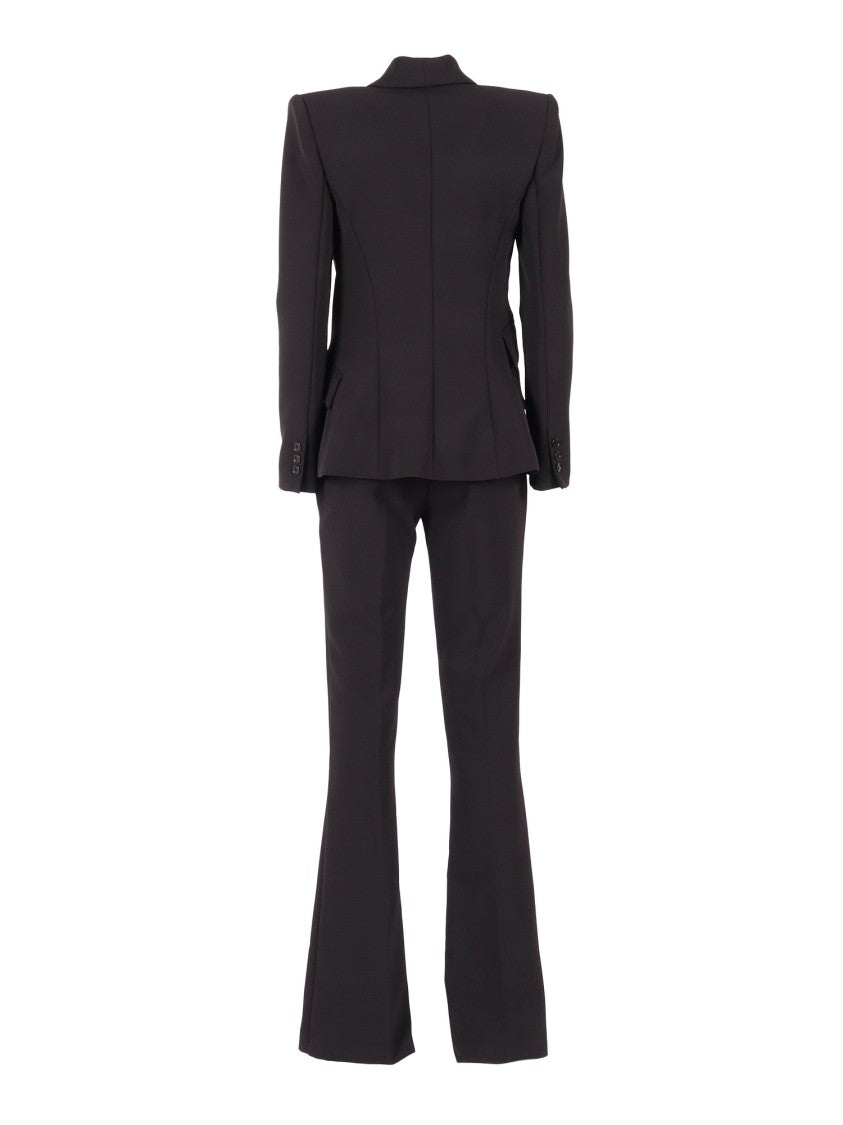 Elisabetta Franchi Tailored Blazer With Flared Trousers