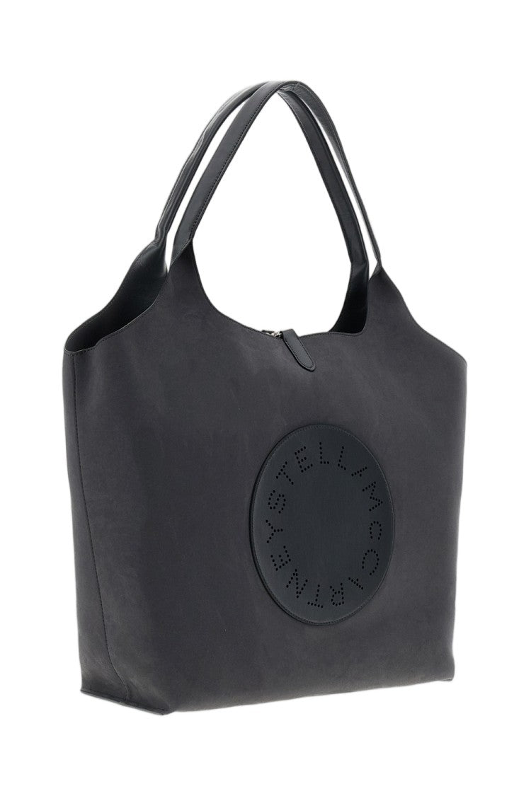 Stella Mccartney Reversible Grey Tote Bag With Vegan Leather And Suede Finishes