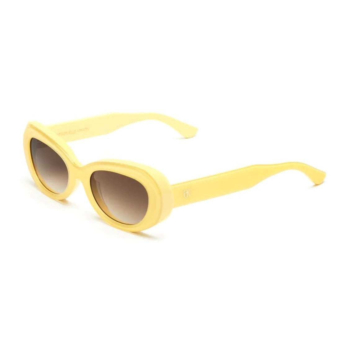 Emmanuelle Khanh Giallo Paris Acetate Oval Sunglasses