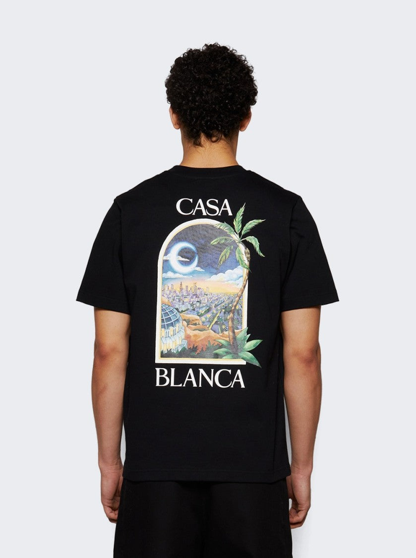 Casablanca La Night Printed Tee Black