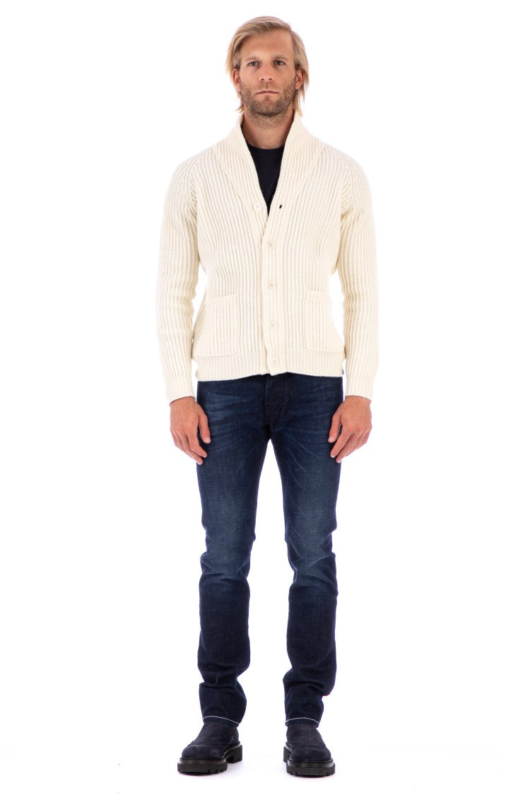 Fly3 Tamata Reversible Ribbed Wool Cardigan