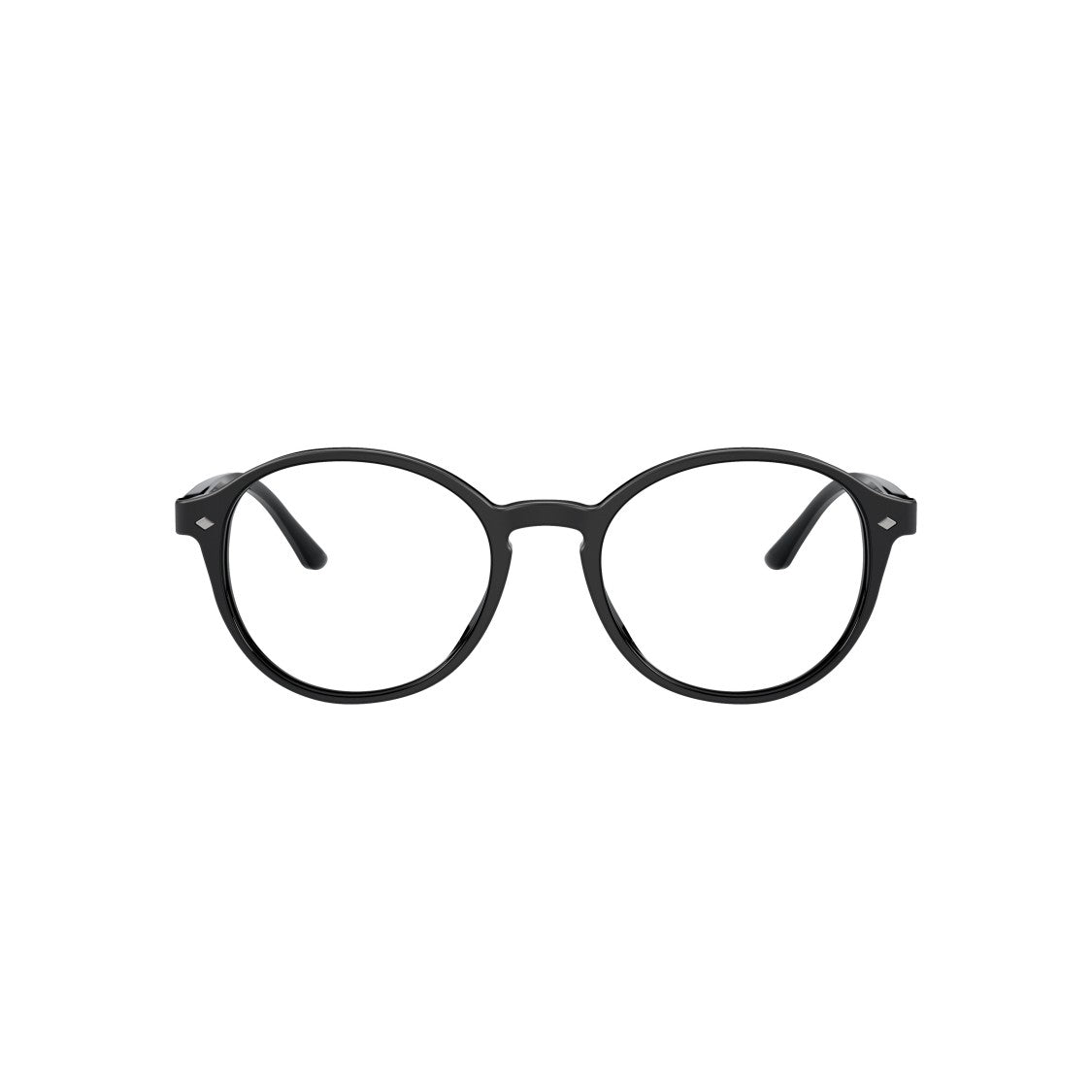 Giorgio Armani 0Ar7004 Classic Round Frame Eyeglasses With Polished Black Finish