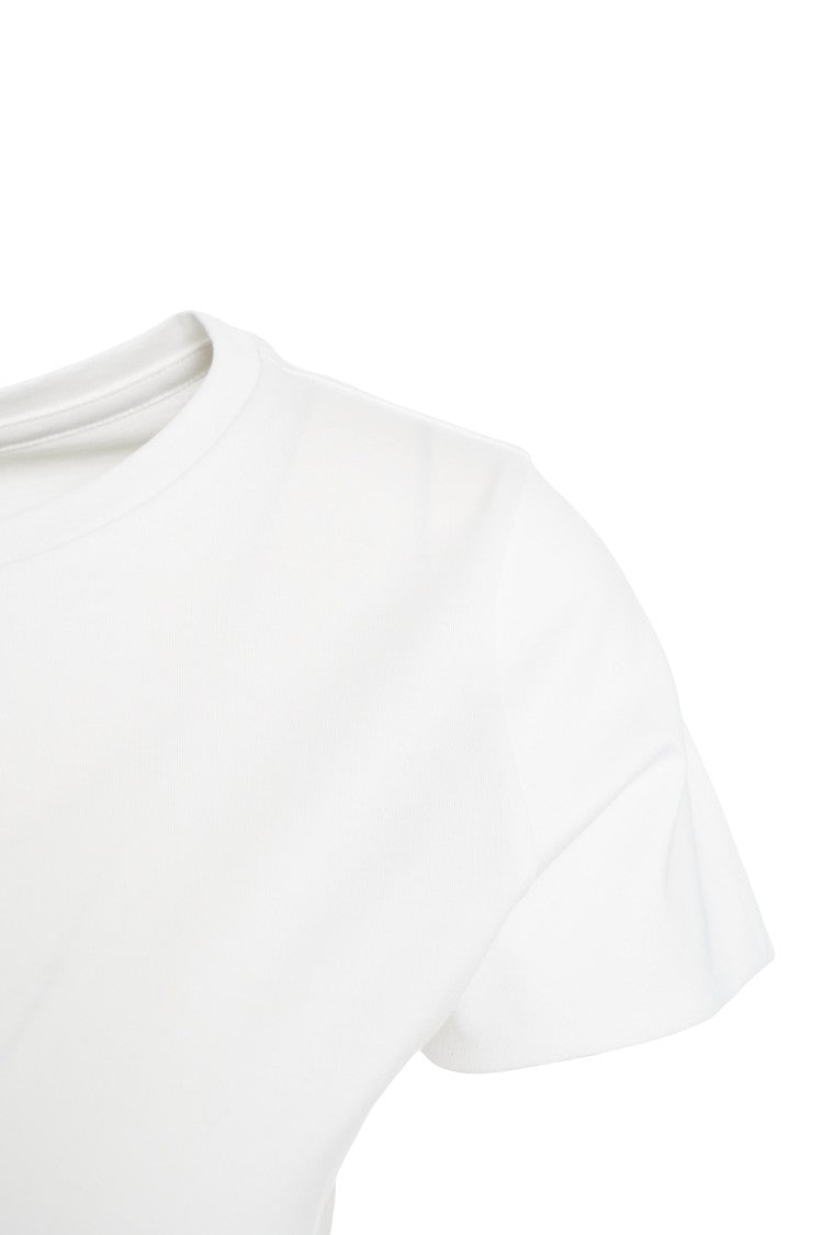 Stefan Brandt Classic White Cotton T-Shirt With Round Neckline