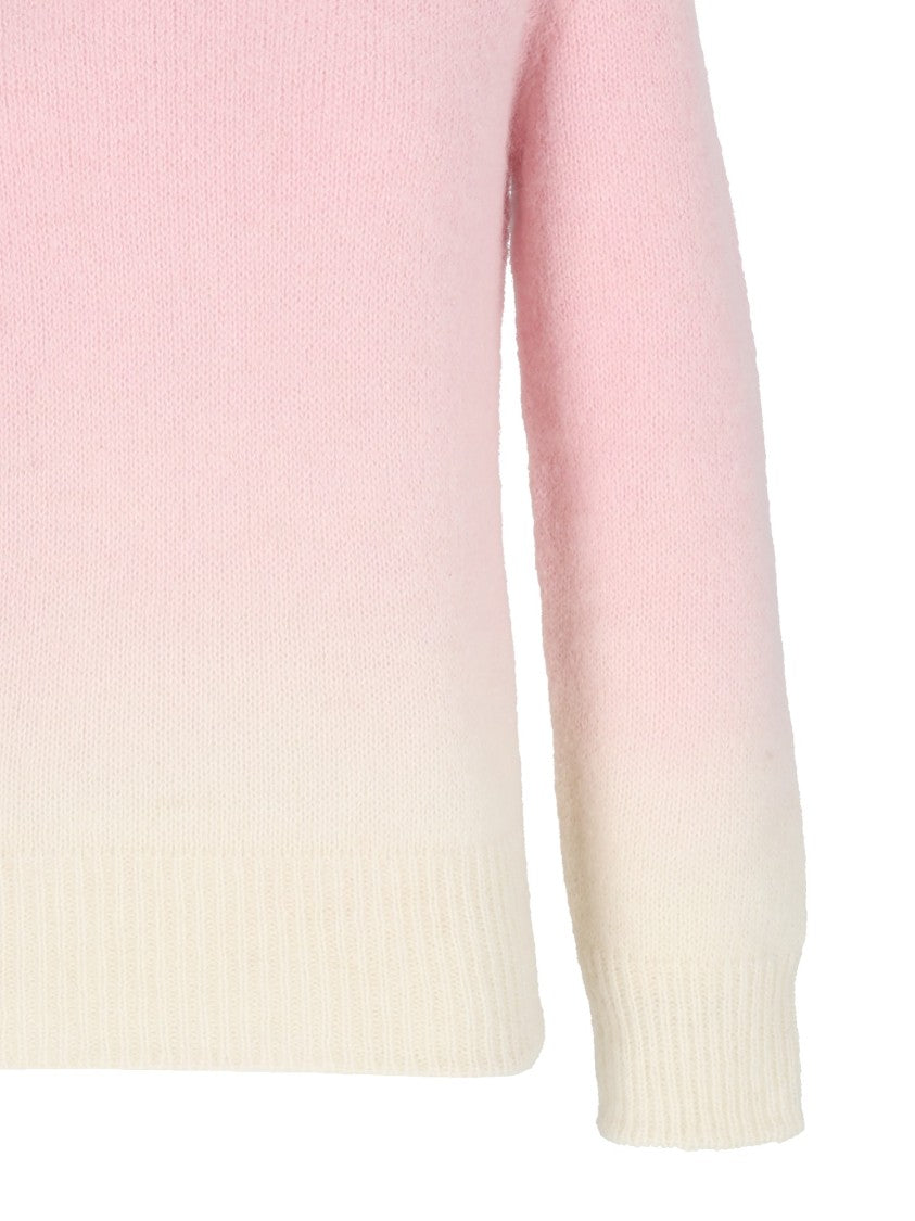 Kangra Cashmere Gradient Seamless Turtleneck Sweater With Ribbed Finishing