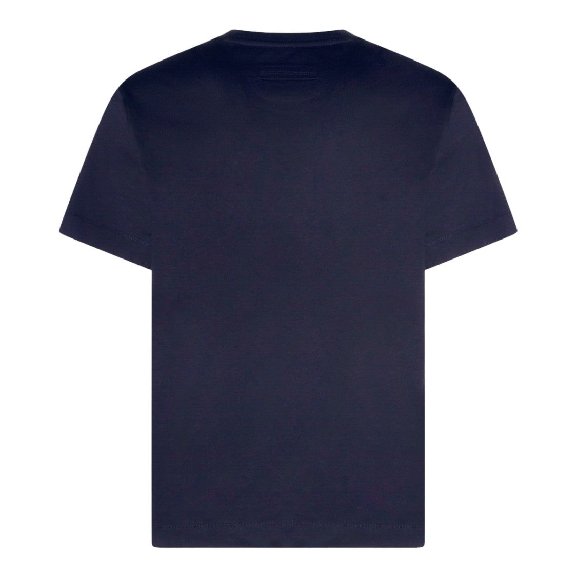 Zegna Short-Sleeve Crew Neck T-Shirt In Deep Blue