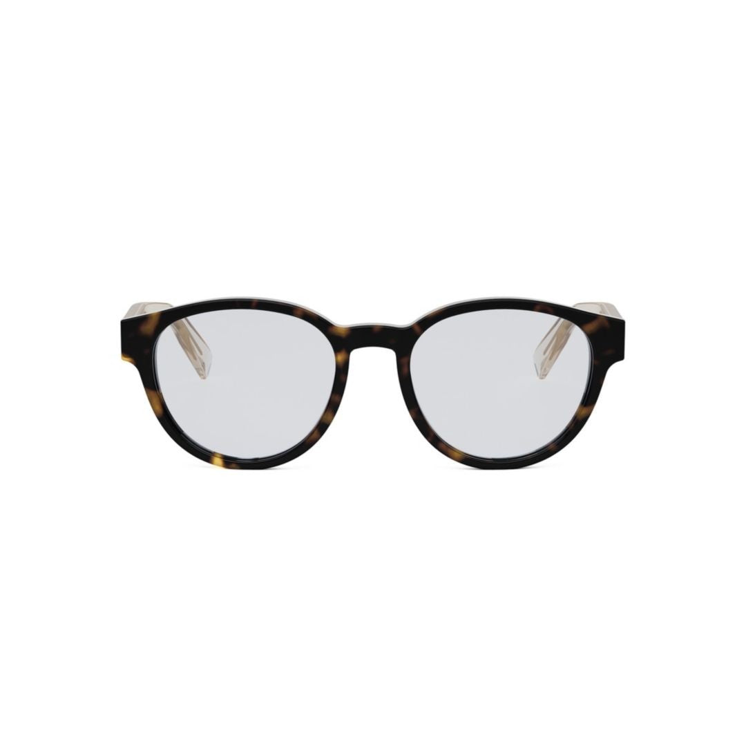 Bulgari Bv50052i Rounded Tortoiseshell Frame Eyeglasses