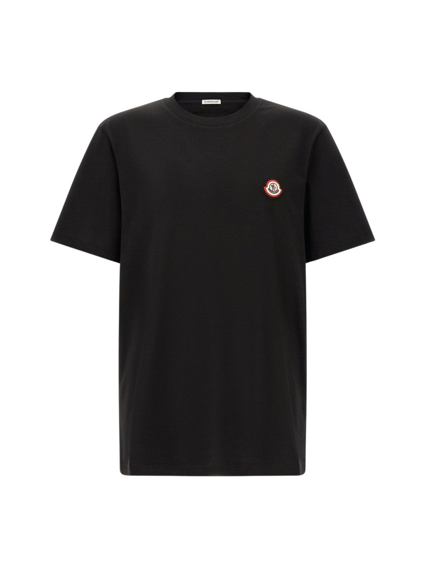 Moncler Classic Black Embroidered T-Shirt