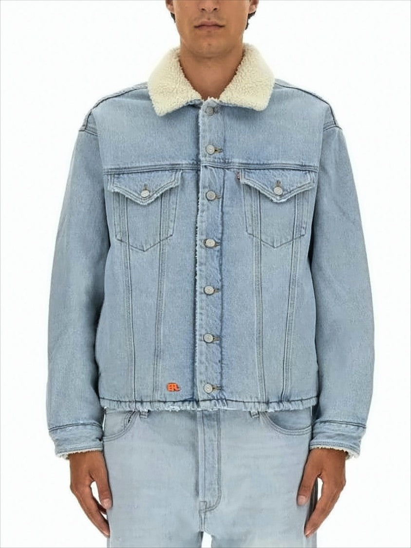 Erl Light Blue Denim Jacket