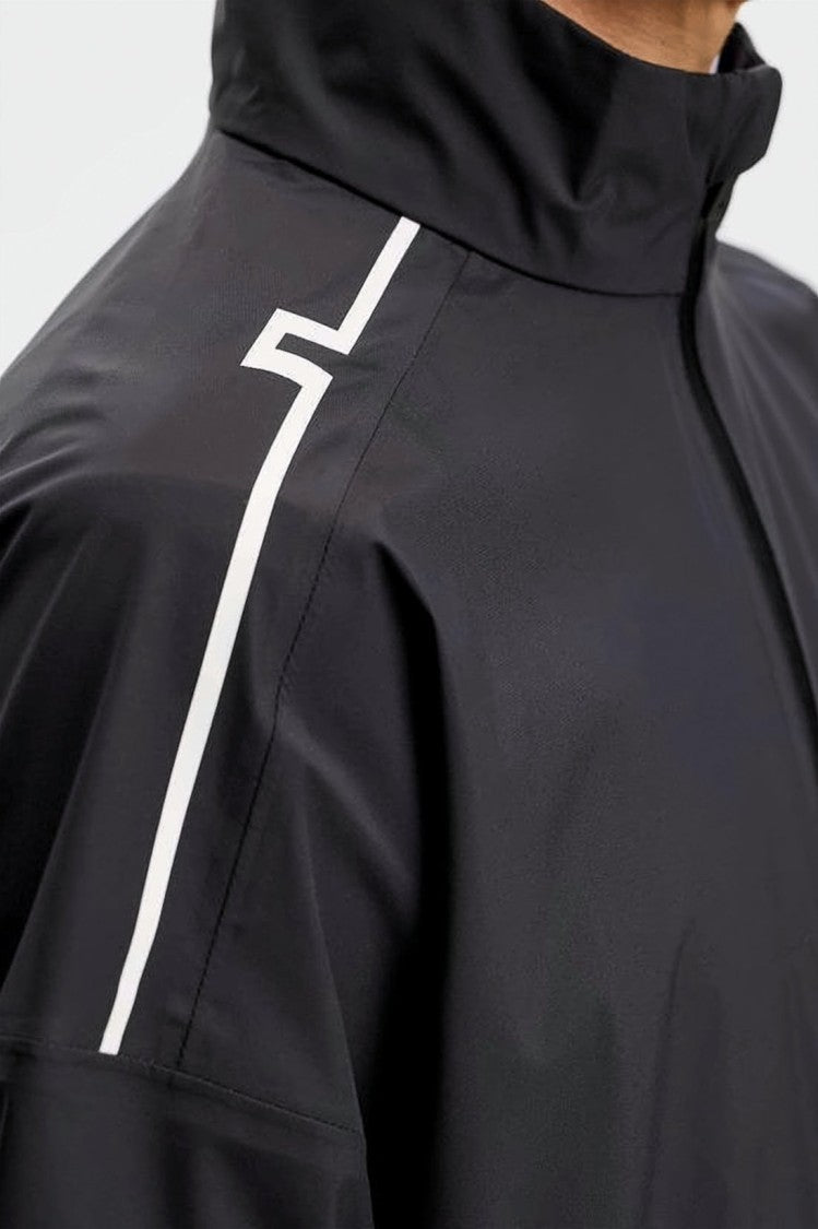 J Lindeberg Boxy Oversized Jacket With High Collar And Zippered Pockets