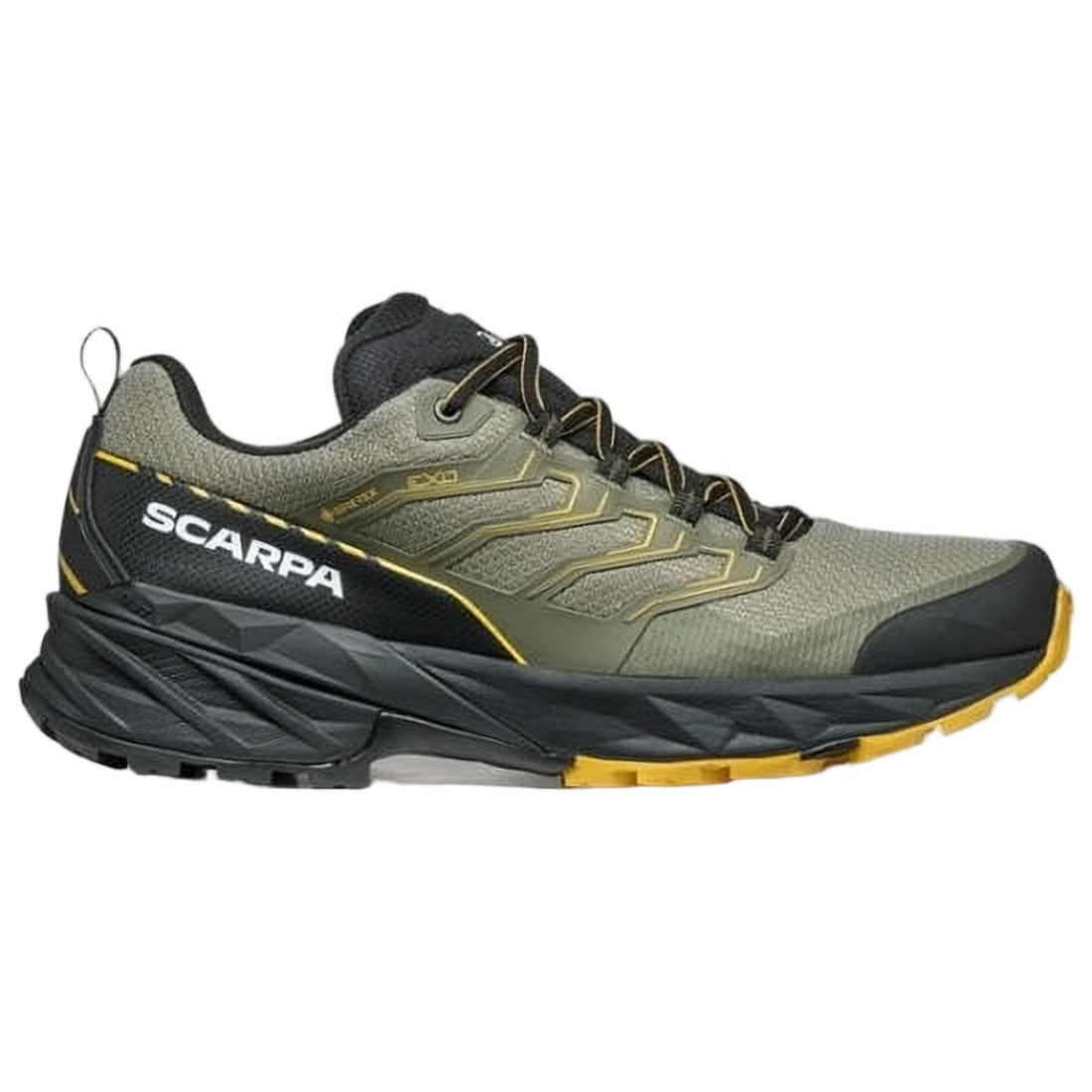 Scarpa Rugged Olive Green Sneakers With Textured Upper