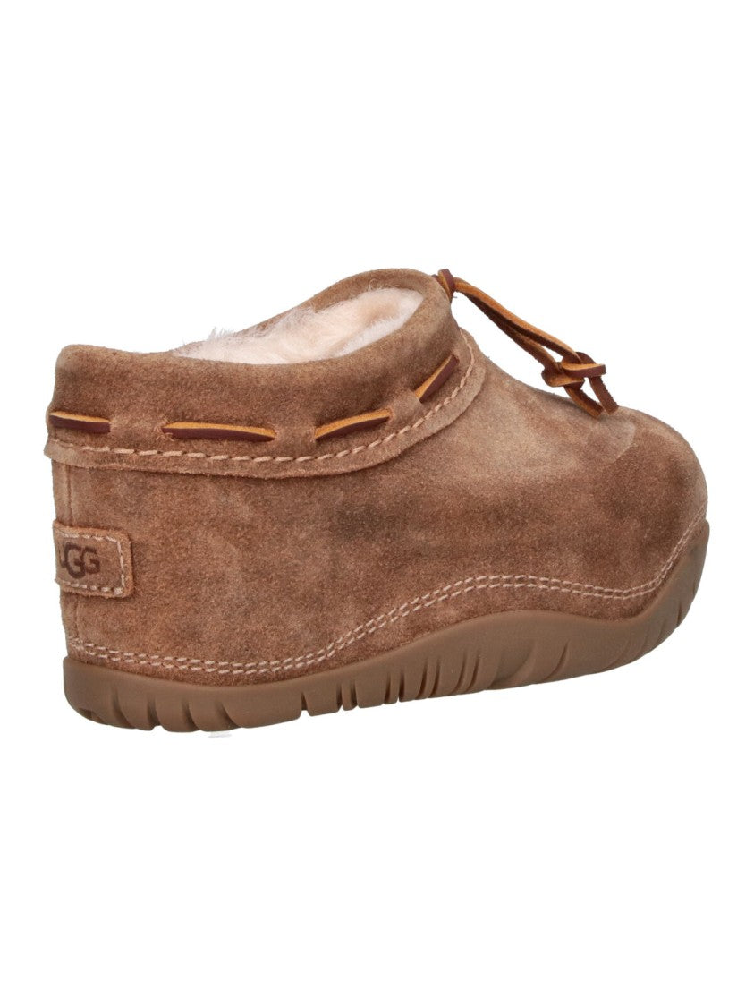 Ugg Brown Bucked Shearling-Lined Suede Ankle Boots