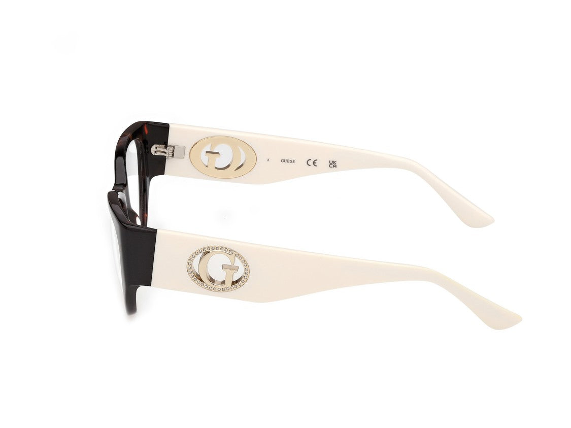 Guess Tortoiseshell Gu50351 Cat-Eye Eyeglasses