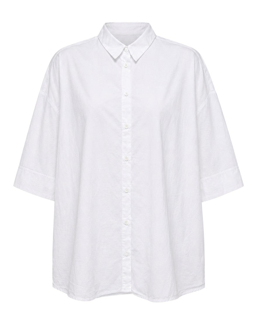 Transit Cotton-Blend Shirt With Classic Italian Collar And Structured Detailing