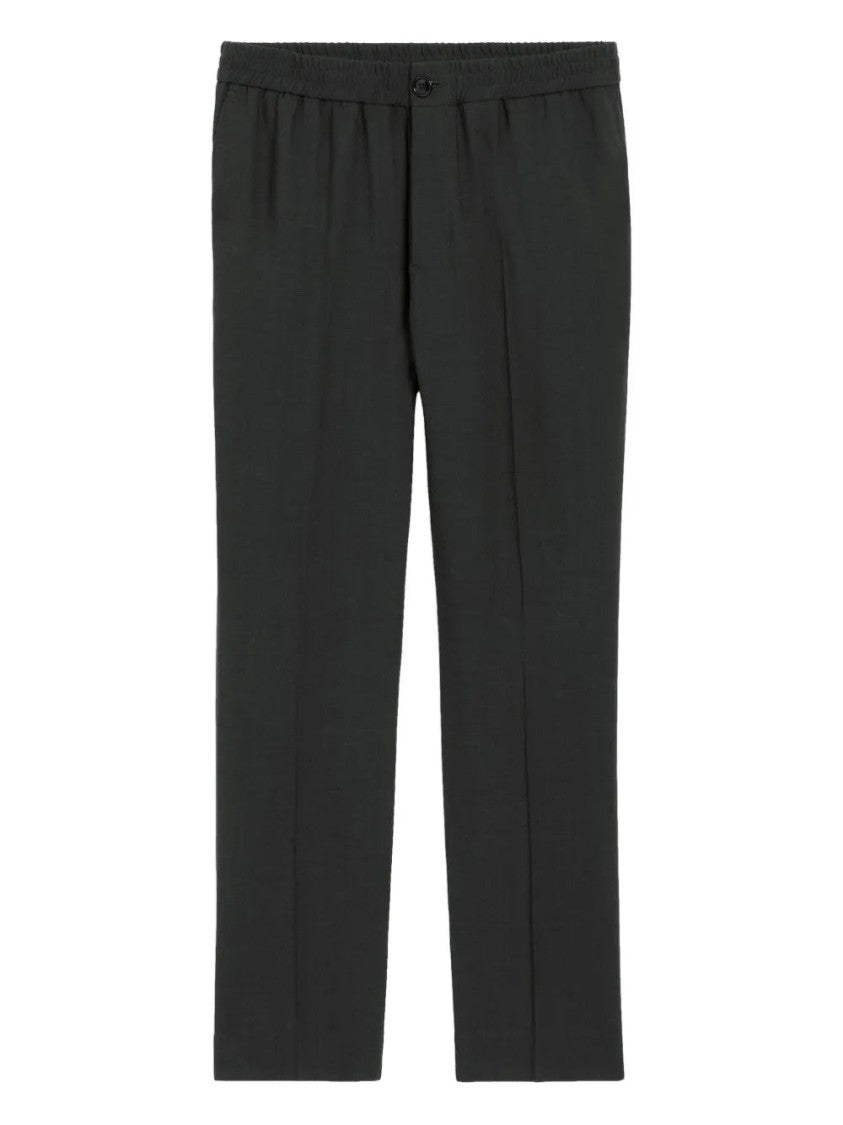 Ami Elasticated-Waist Wool Trousers