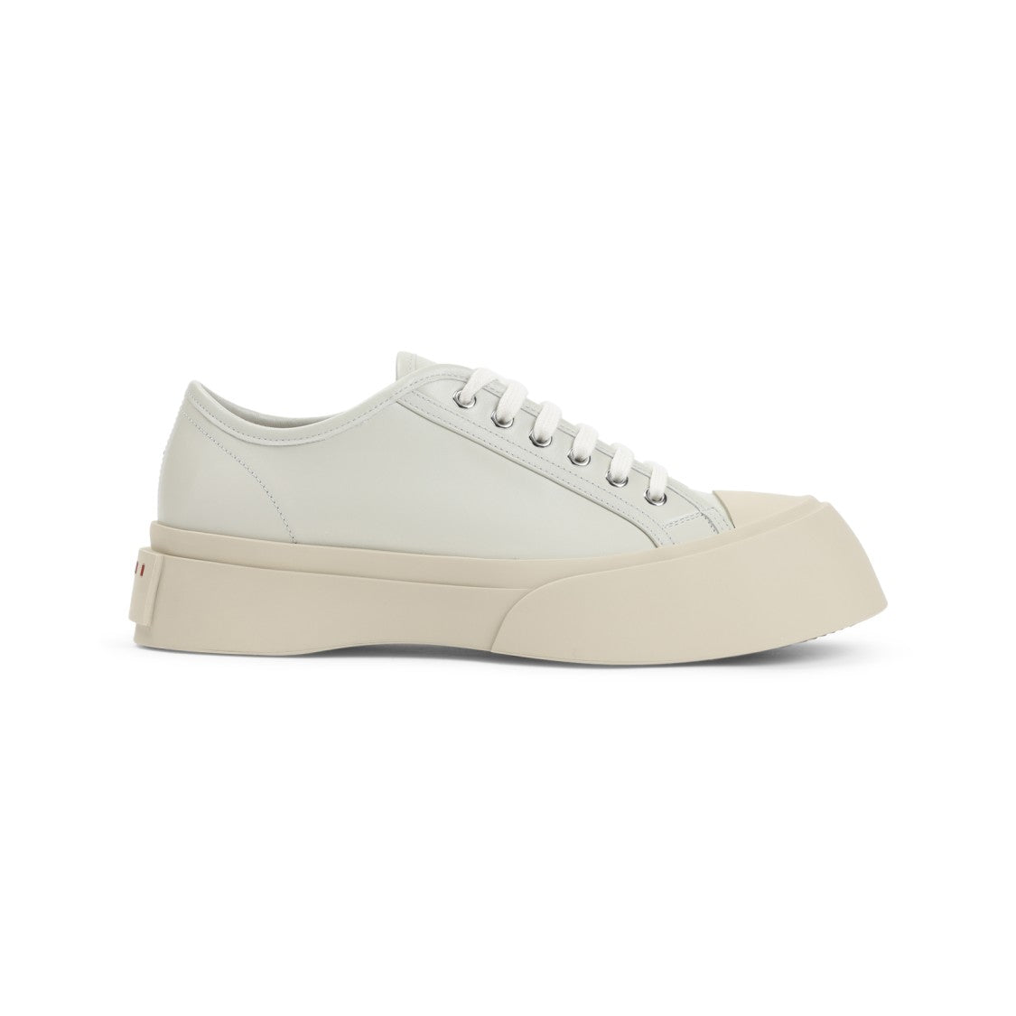 Marni Light Grey Calf Leather Sneakers