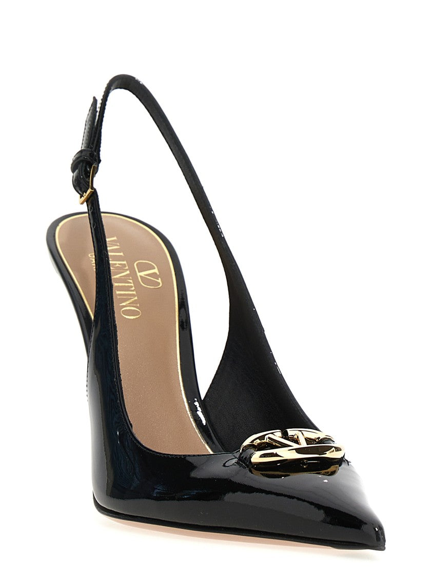 Valentino Garavani ‘Vlogo The Bold Edition’ Patent Leather Slingbacks