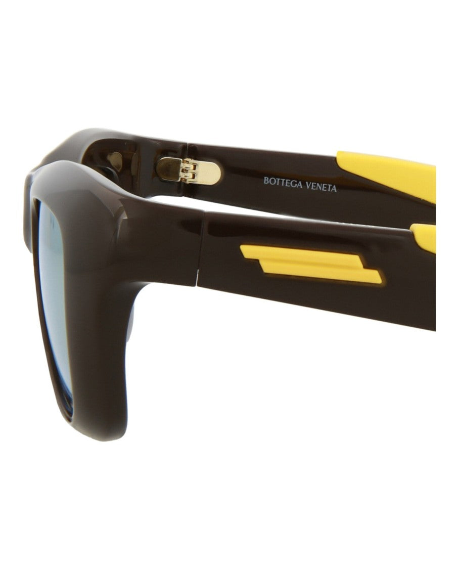 Bottega Veneta Square-Frame Injection Sunglasses