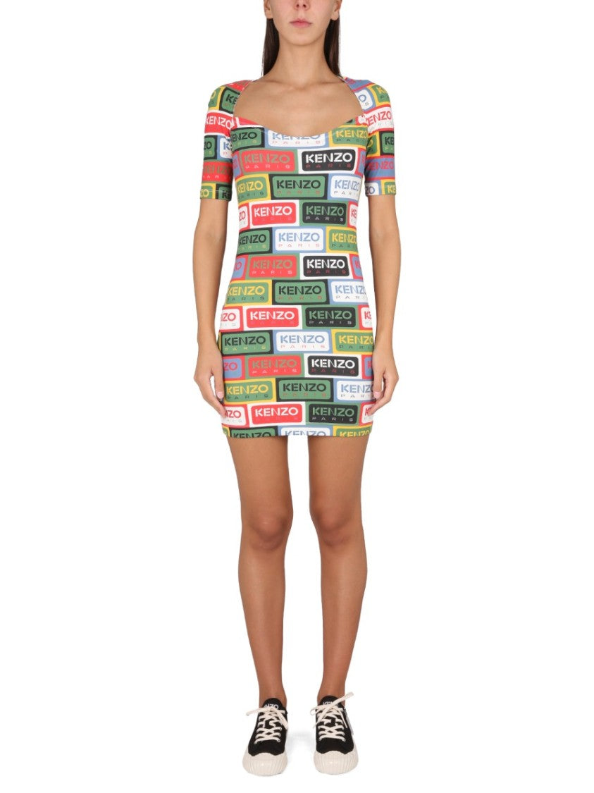 Kenzo Bodycon Dress 'Kenzo Labels'
