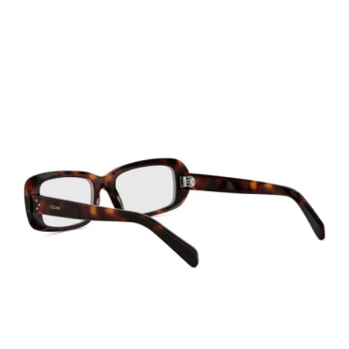 Celine Havana Three Dots Acetate Rectangular Sunglasses