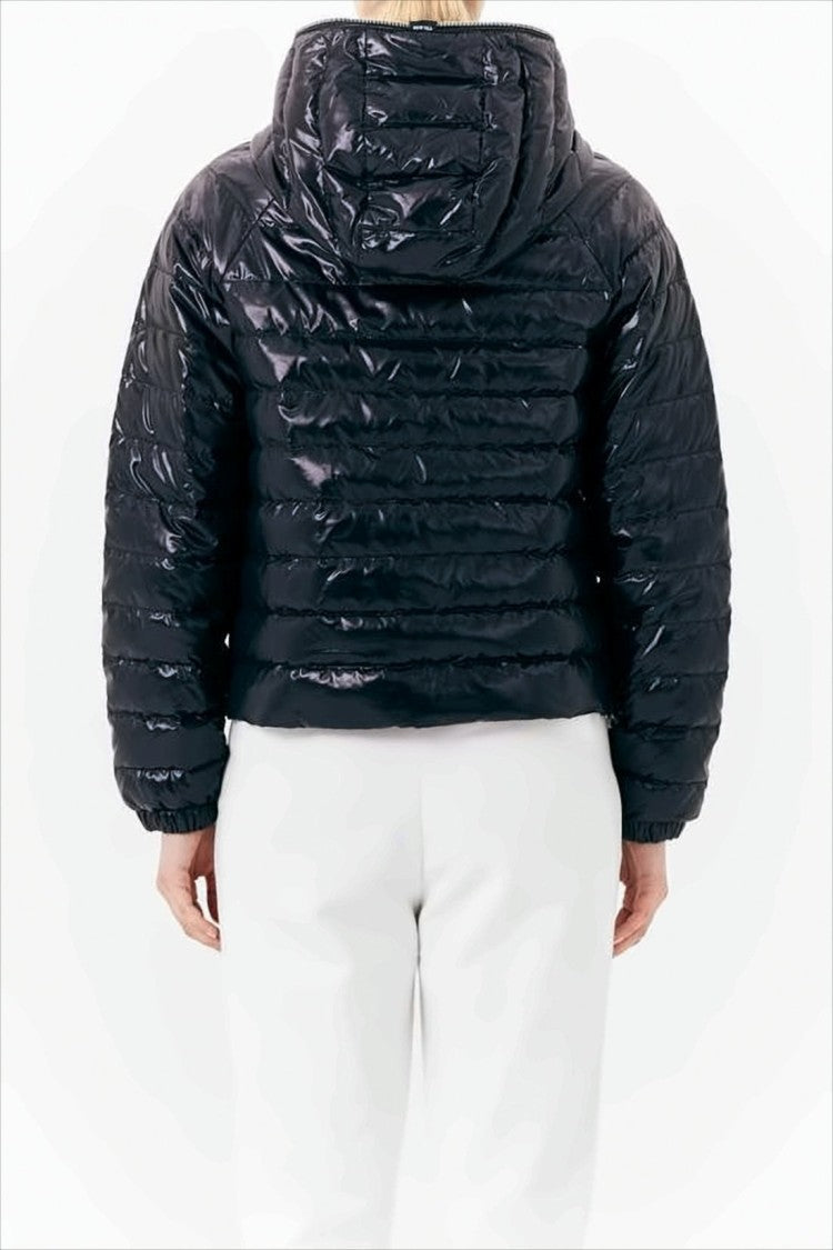 Duvetica Glossy Quilted Puffer Jacket With Cropped Fit