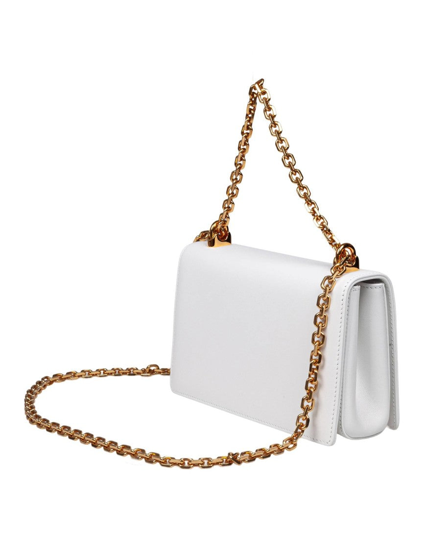 Dolce & Gabbana White Color Nappa Dg Girls Shoulder Bag