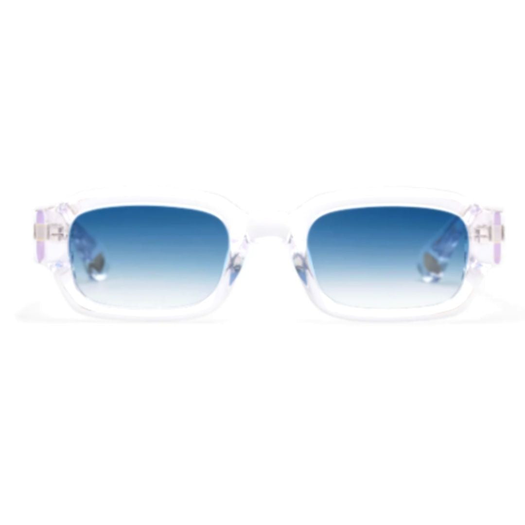 Peter And May Water May Walk Rectangular Sunglasses With Transparent Acetate Frame