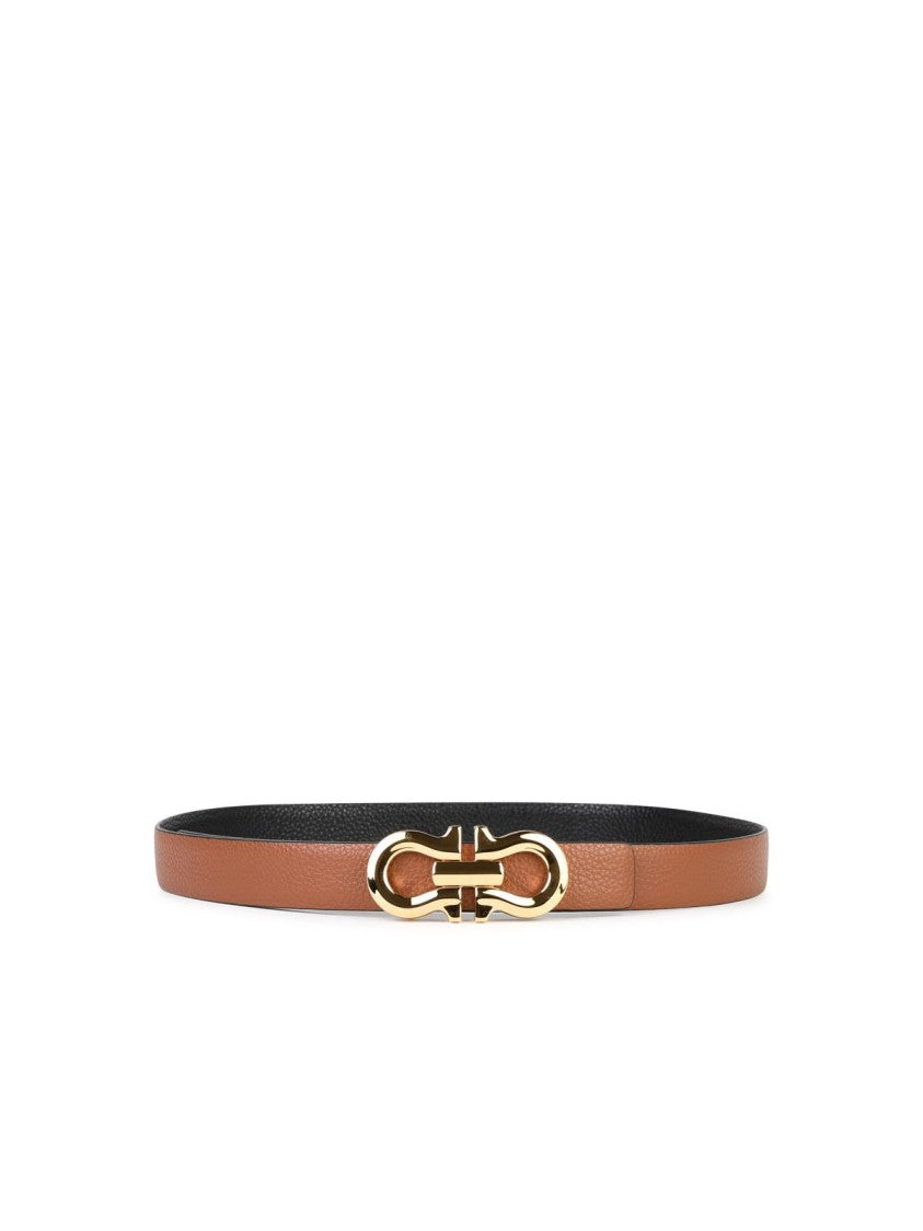 Salvatore Ferragamo Brown Leather Belt