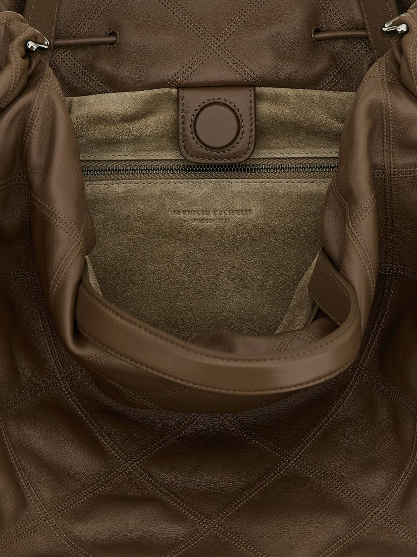 Brunello Cucinelli 'Mellow' Large Shopping Bag