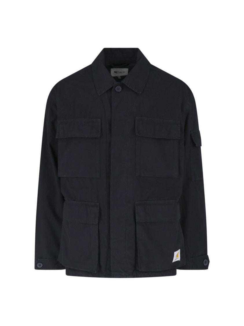 Carhartt Wip Black Manderson Cotton Jacket