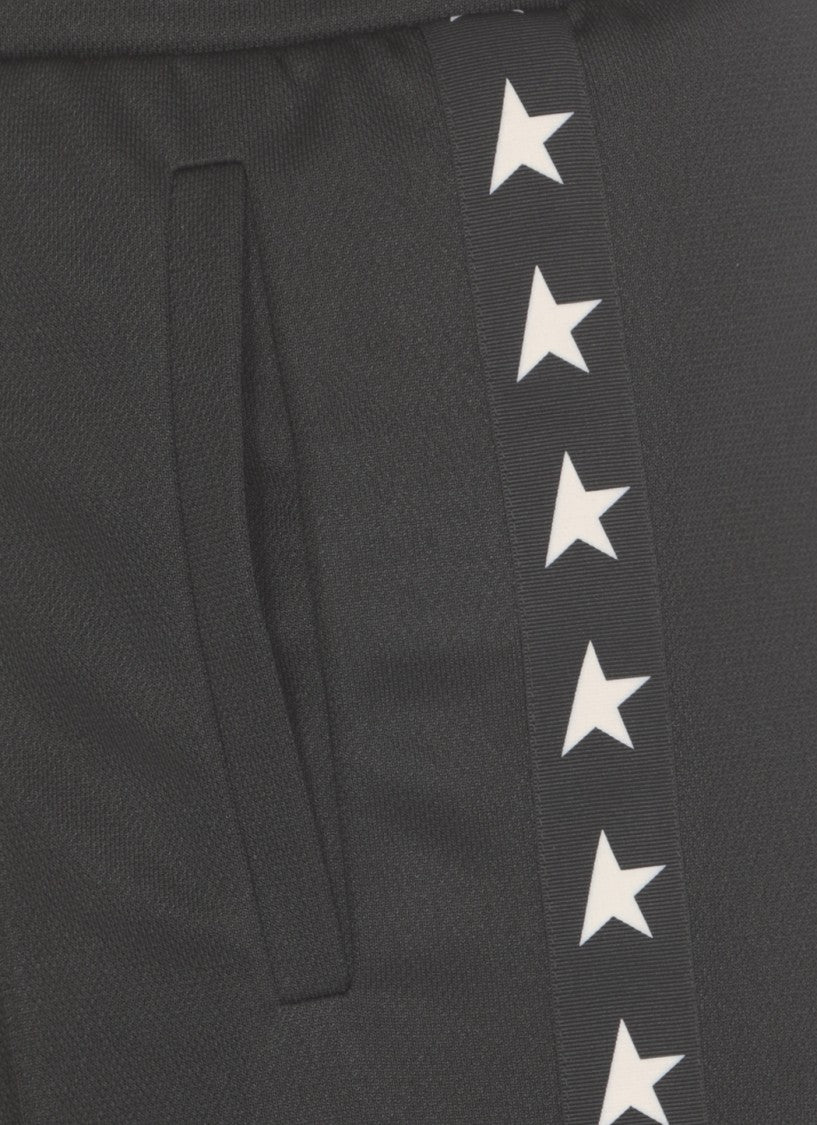 Golden Goose Black Pants With Logo