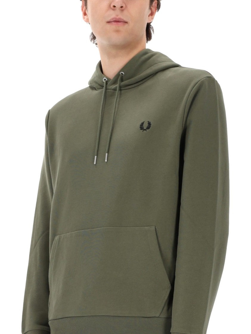 Fred Perry Olive Green Hoodie